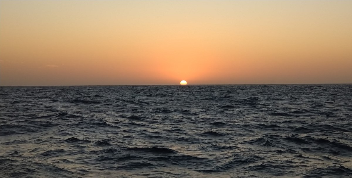 Sunsets at sea are usually marvelous, especially when there is dust in the air.... Sunsets at sea are usually marvelous, especially when there is dust in the air....