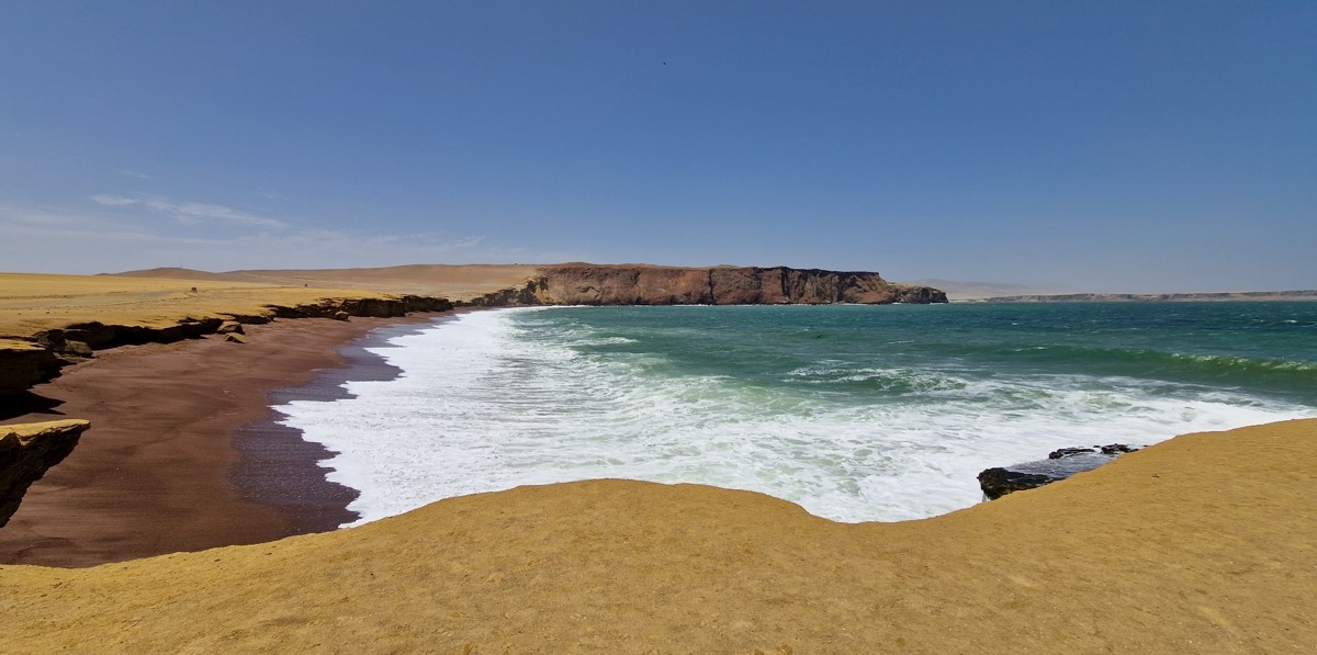 Where the desert meets the ocean south of Paracas Where the desert meets the ocean south of Paracas