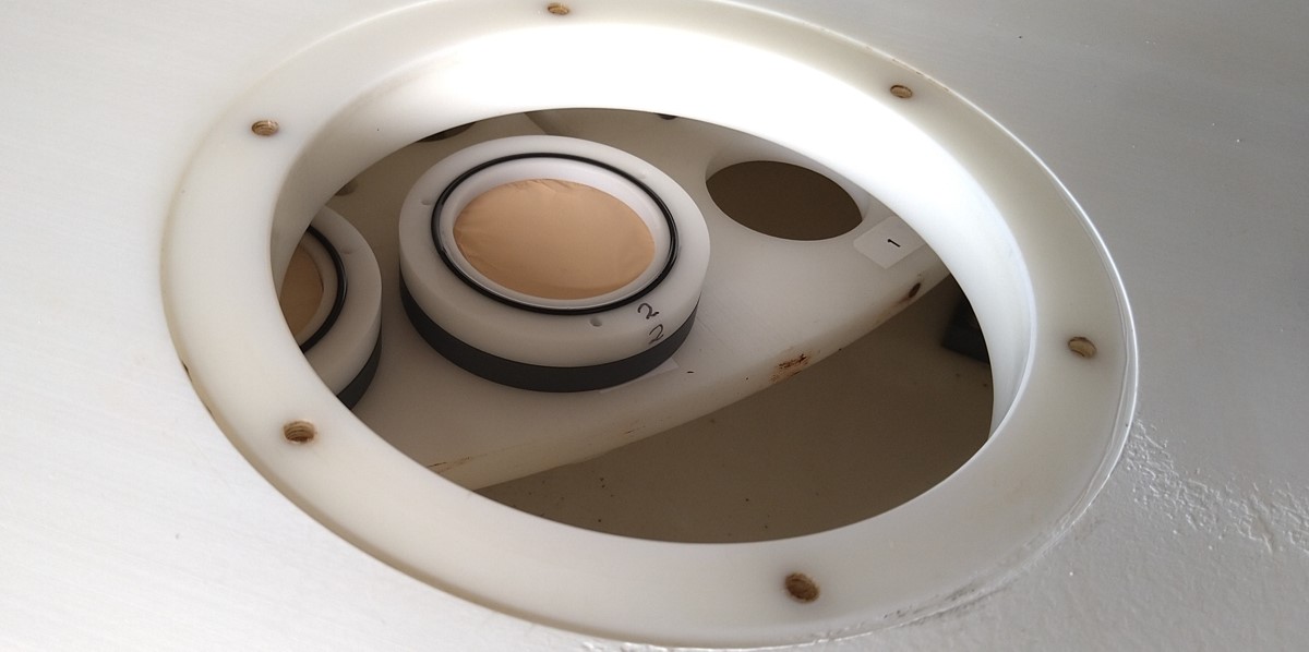 One of the Saharan-dust samples collected by buoy Laura One of the Saharan-dust samples collected by buoy Laura