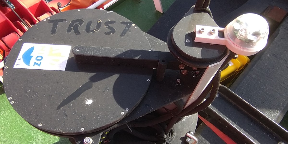 The dust cloud that passed over us the last few days coated the whole ship in dust & salt The dust cloud that passed over us the last few days coated the whole ship in dust & salt